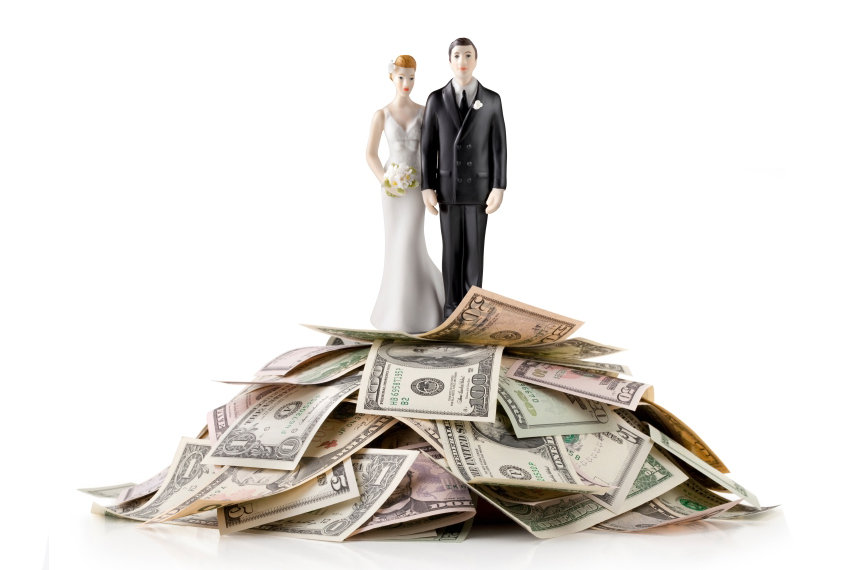 bride groom money