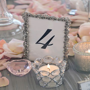 silver and pink wedding color palette