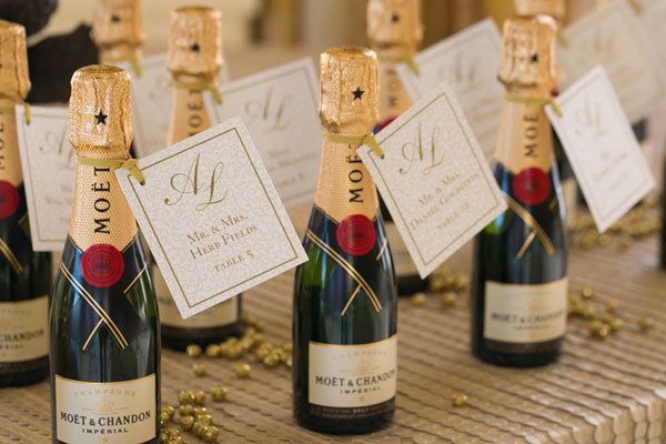 champagne and gold wedding color palette