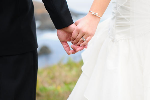 couple holding hands