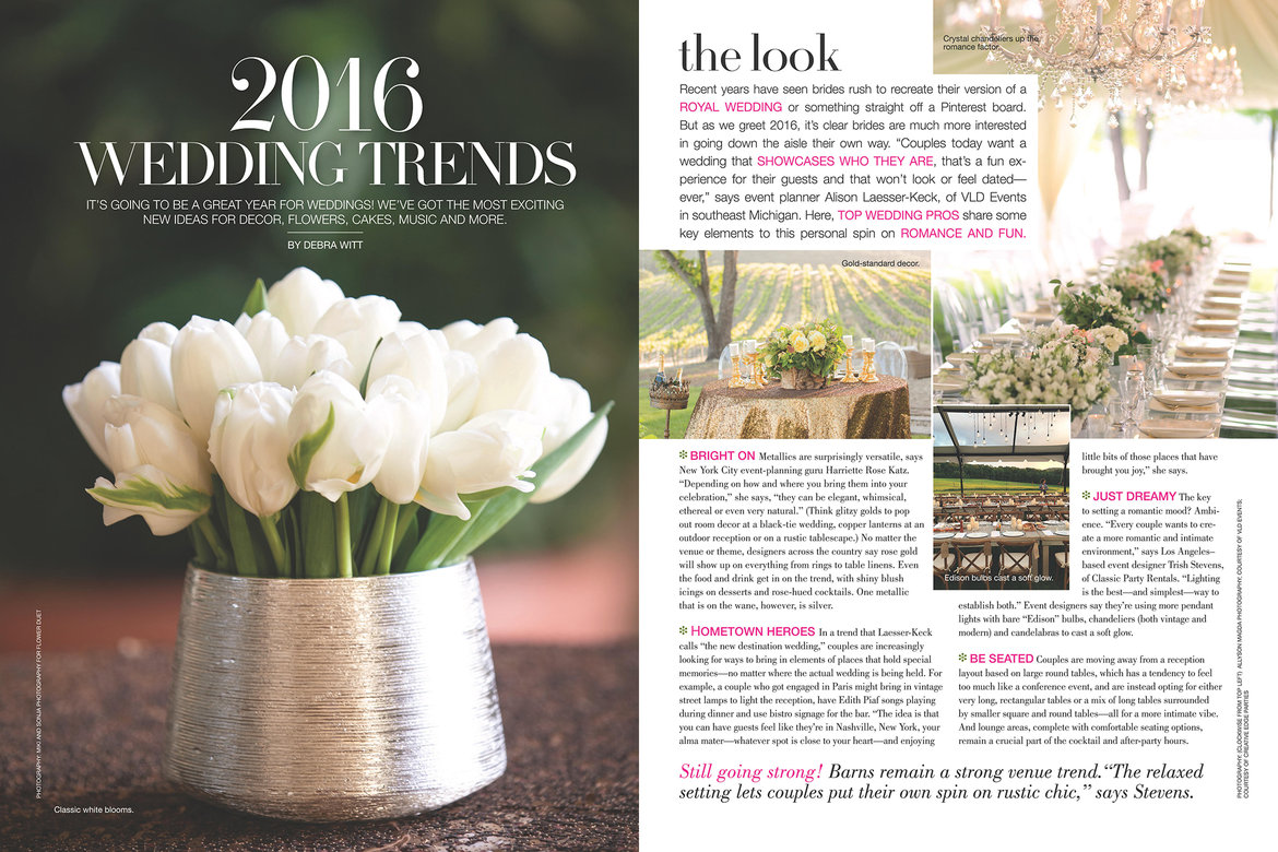 bridal guide 2016 wedding trend report