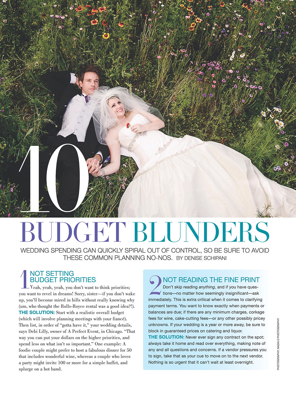 bridal guide budget blunders