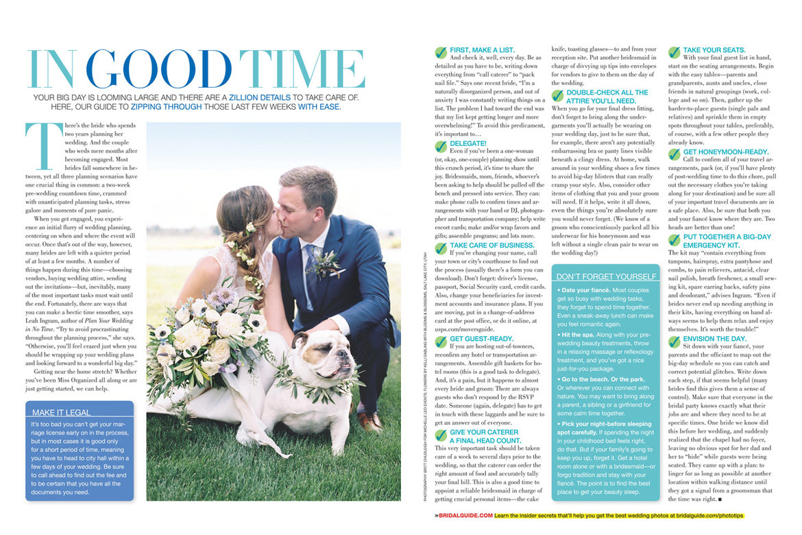 bridal guide july august 2016