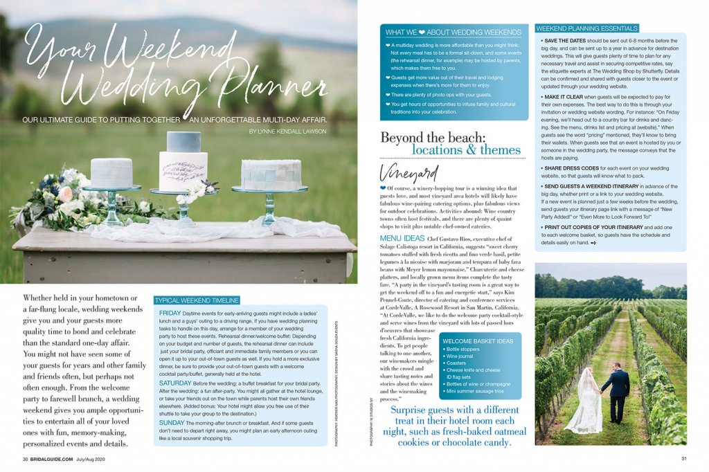Bridal Guide July August 2020 issue