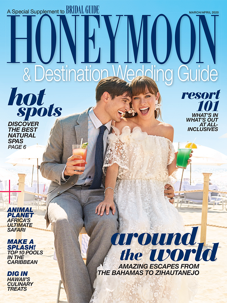 Bridal Guide March April 2020 Honeymoon Guide Cover
