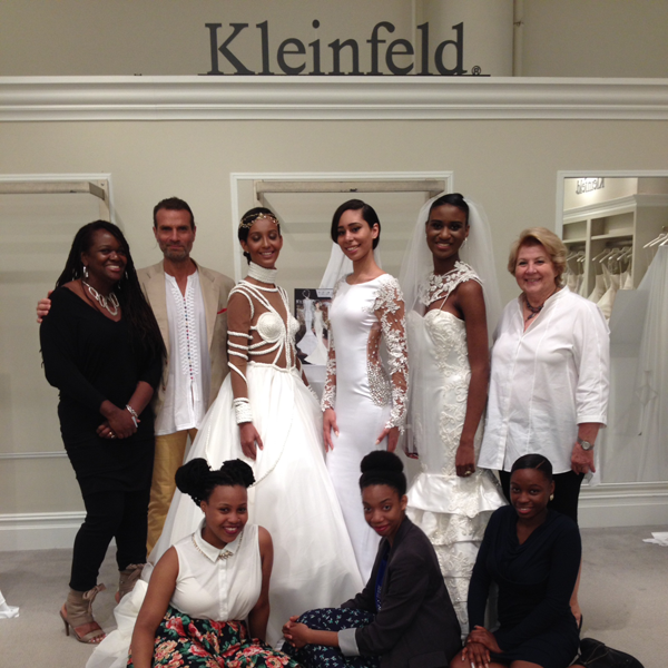 models with the designers and instructors
