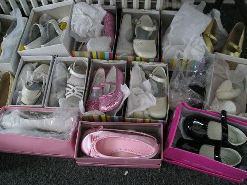 shoes for the flower girls