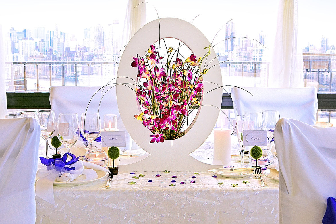 luludi living frames wedding centerpieces