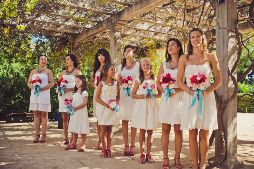 cream bridesmaid dresses