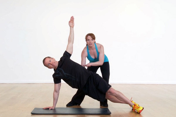 side plank with hip drop