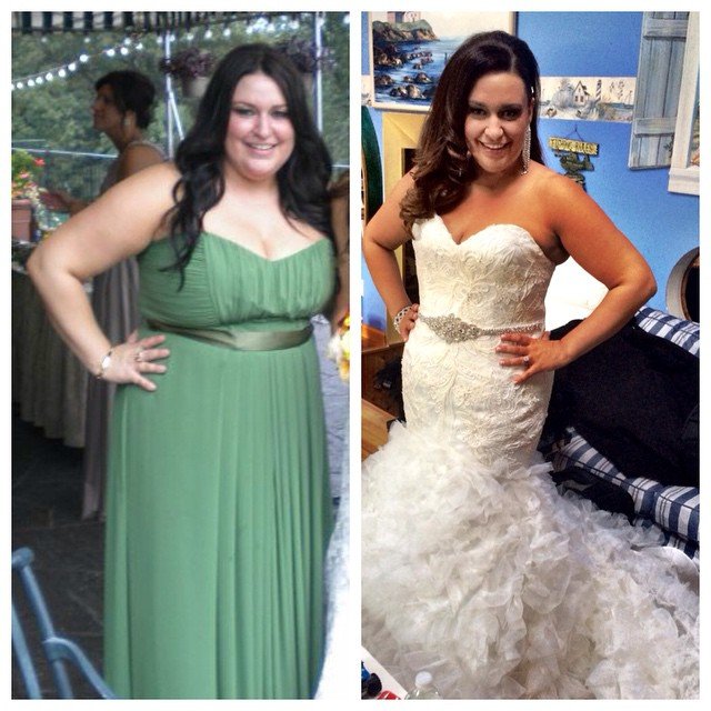 wedding weight loss before and after