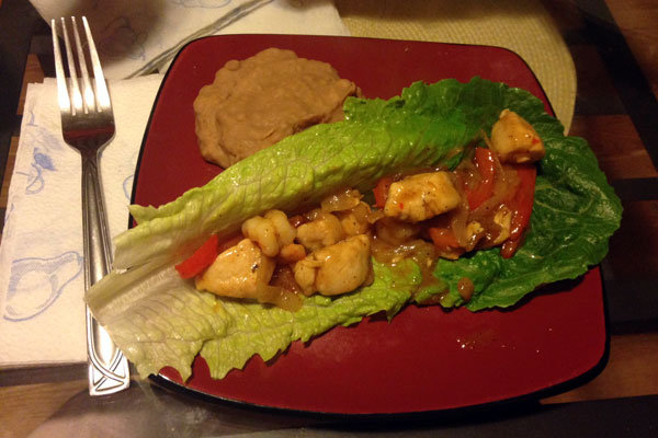 lettuce wrapped fajitas