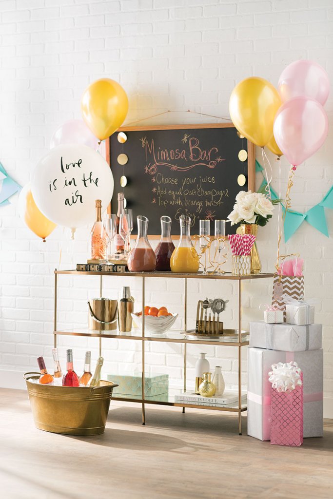 wedding registry bar cart