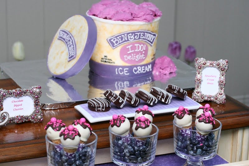 ben and jerry ice cream wedding cake