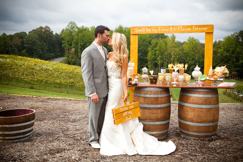 ice cream wedding photo