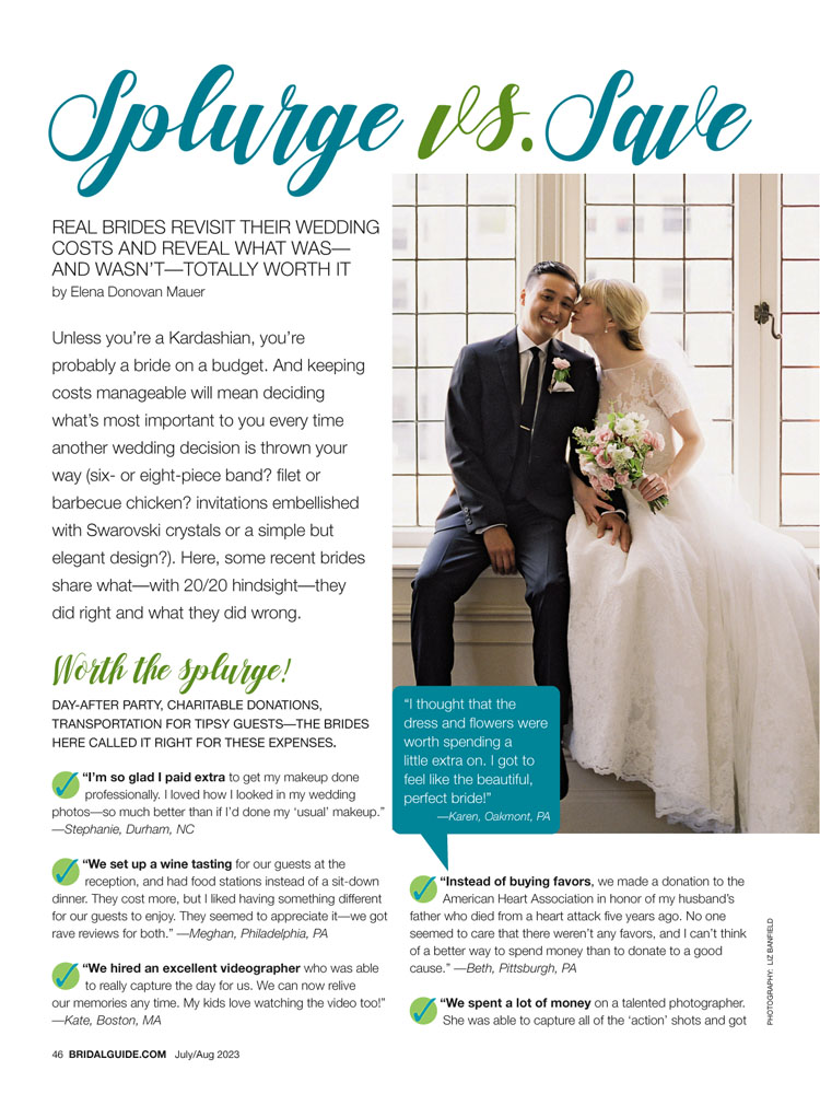 bridal guide july august 2023