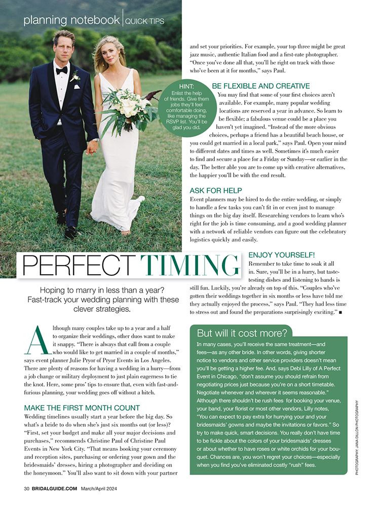 bridal guide march april 2024