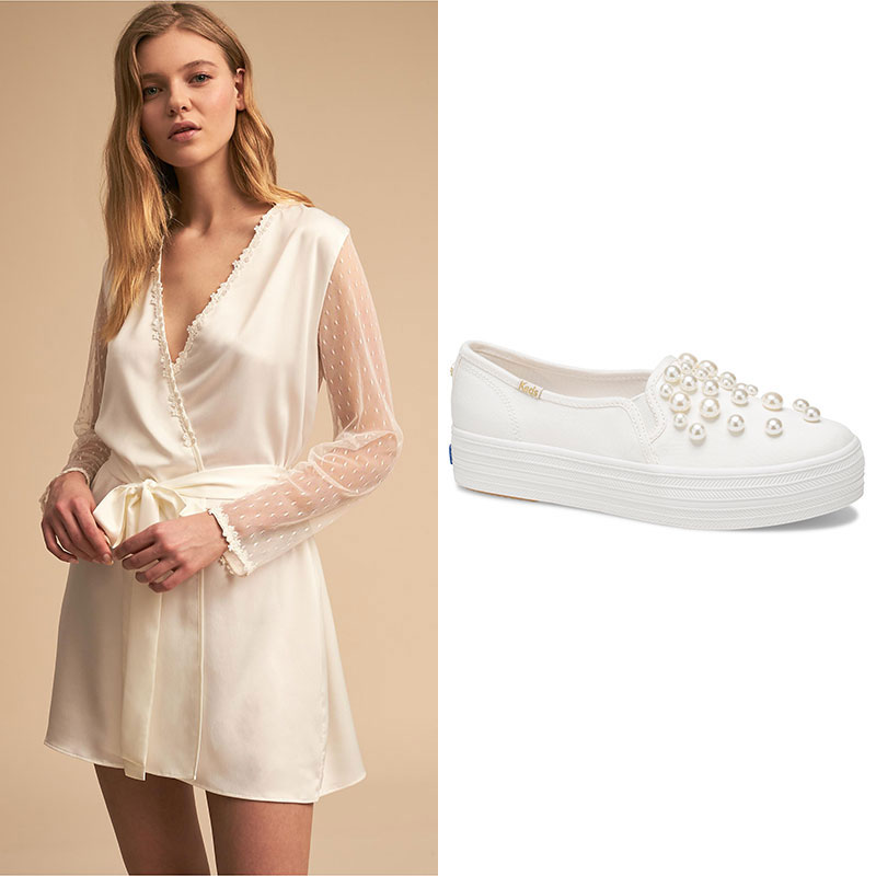 wedding dress with keds