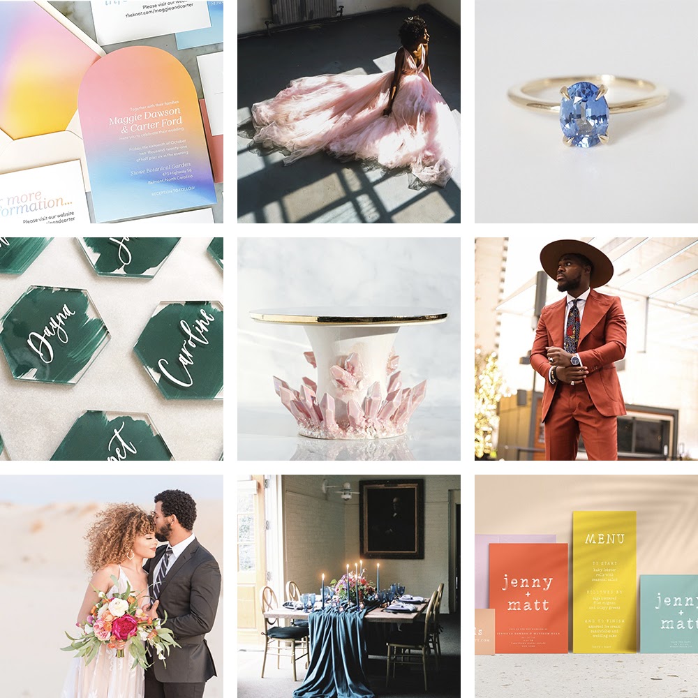 idées de mariage colorées