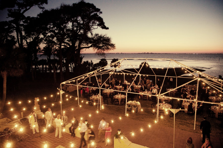 open air wedding tent