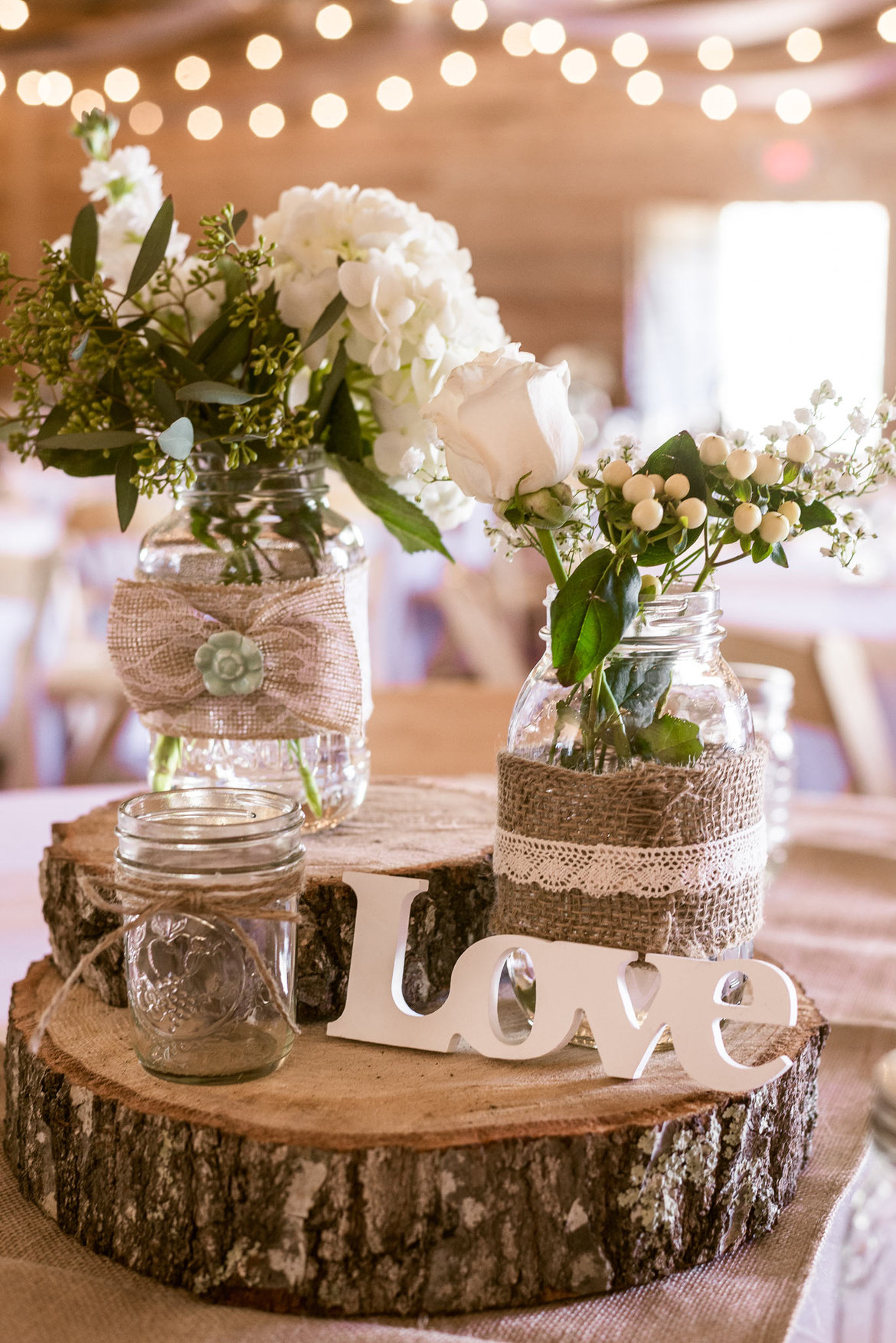 rustic centerpiece