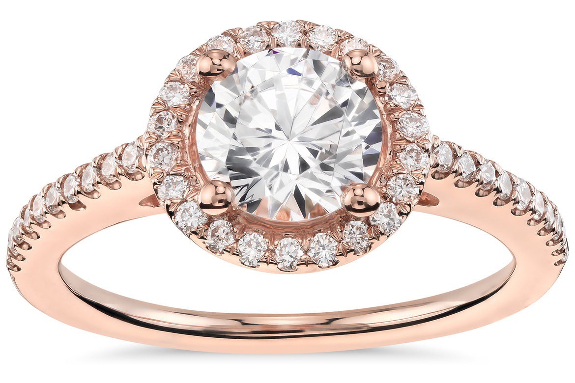 classic halo diamond engagement ring blue nile