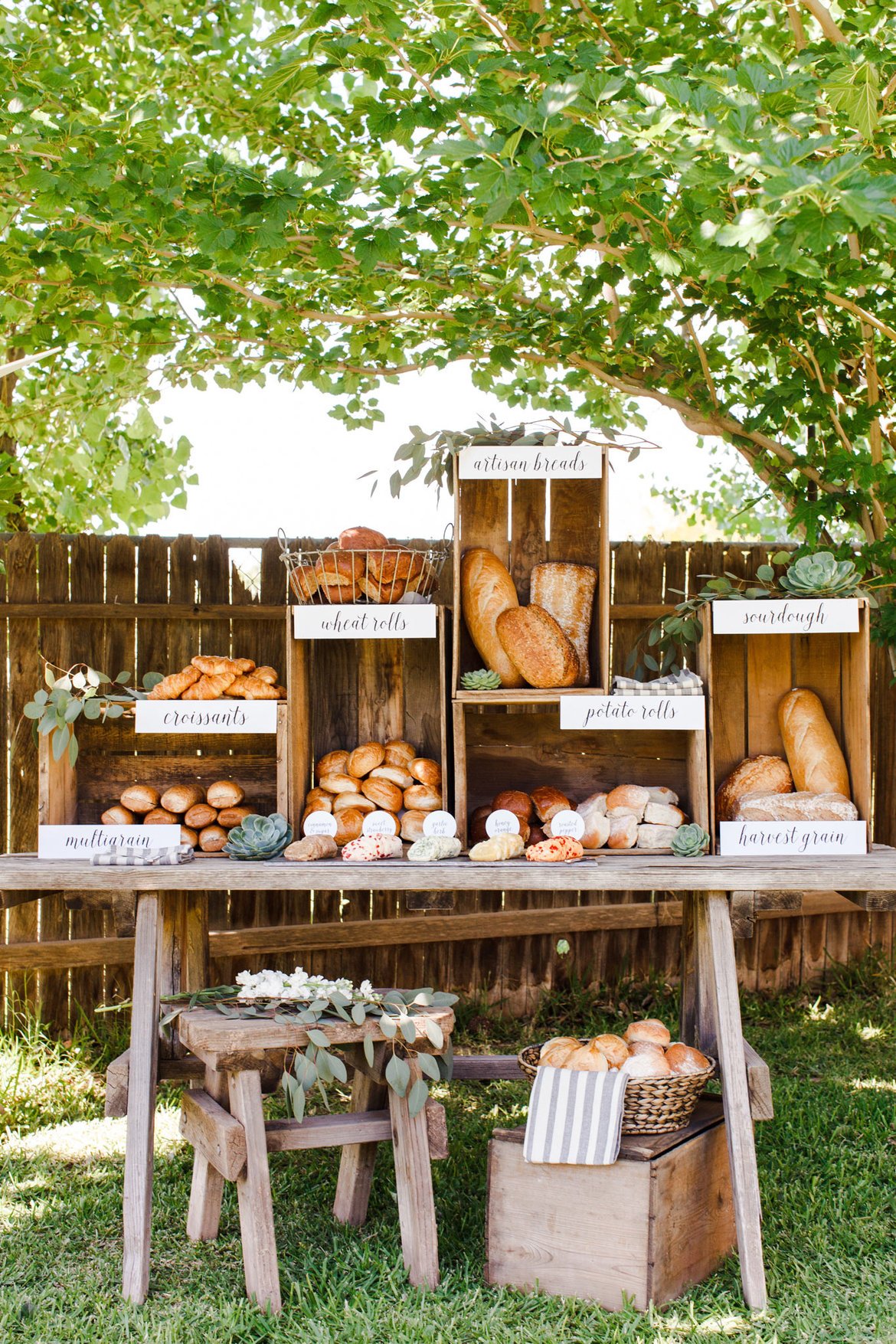 Rustic Wedding Food Displays 9