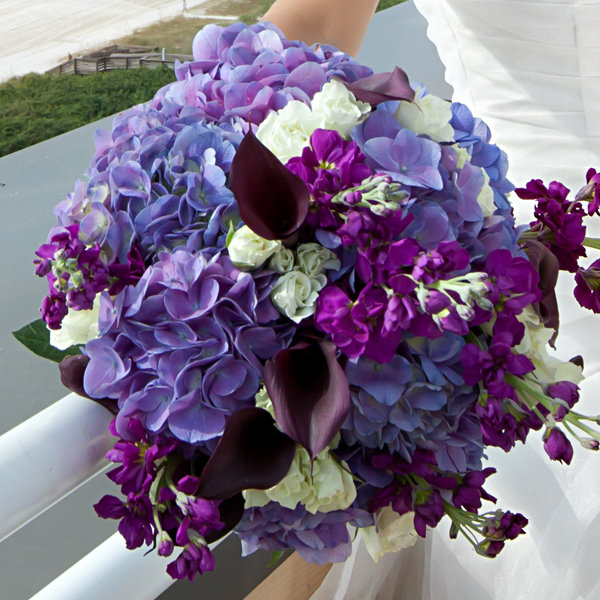 very peri bridal bouquet wedding