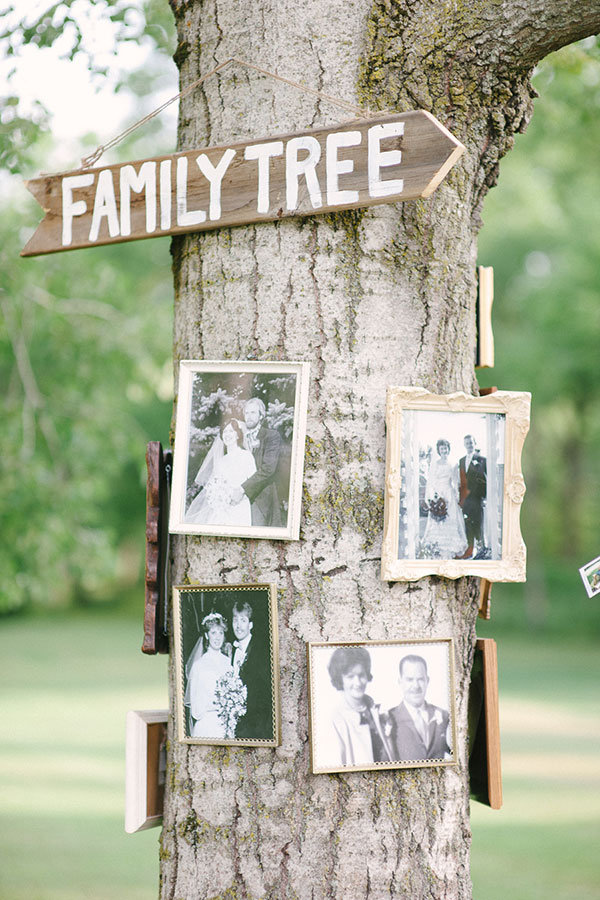 family tree wedding decor