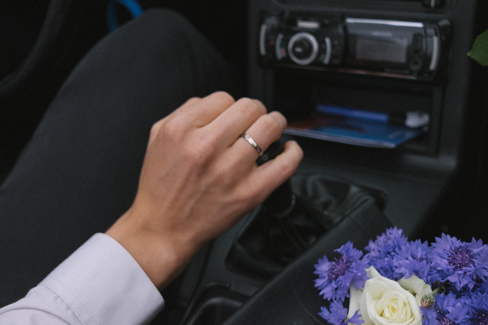 bride took her own wedding photos