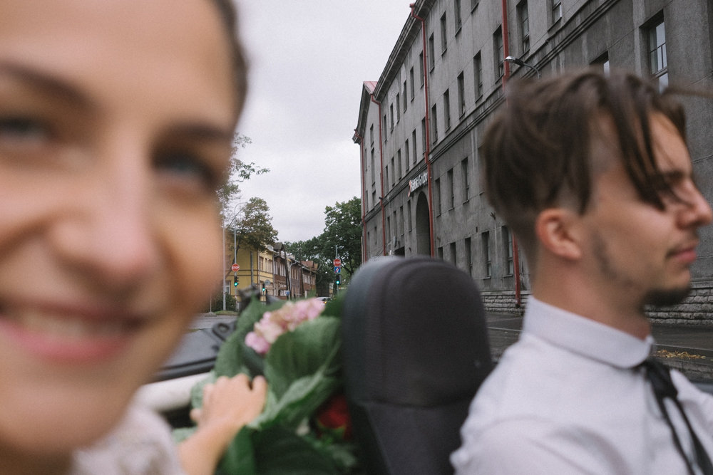 bride took her own wedding photos