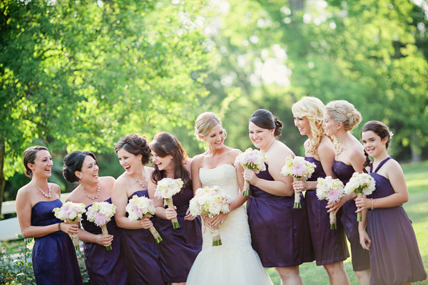 plum bridesmaid dresses