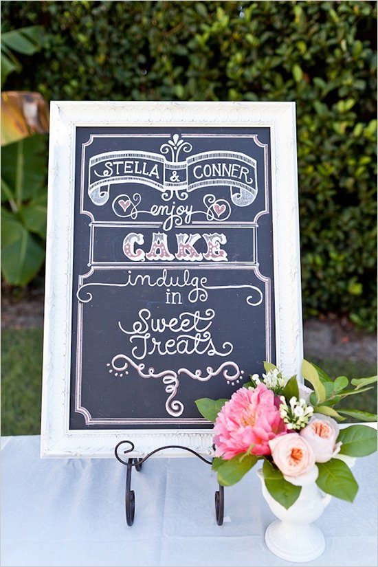 chalkboard wedding signs