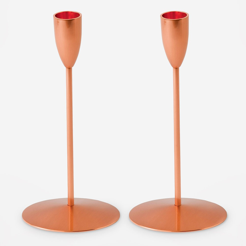wedgewood copper candlesticks