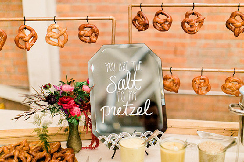 pretzel bar wedding 