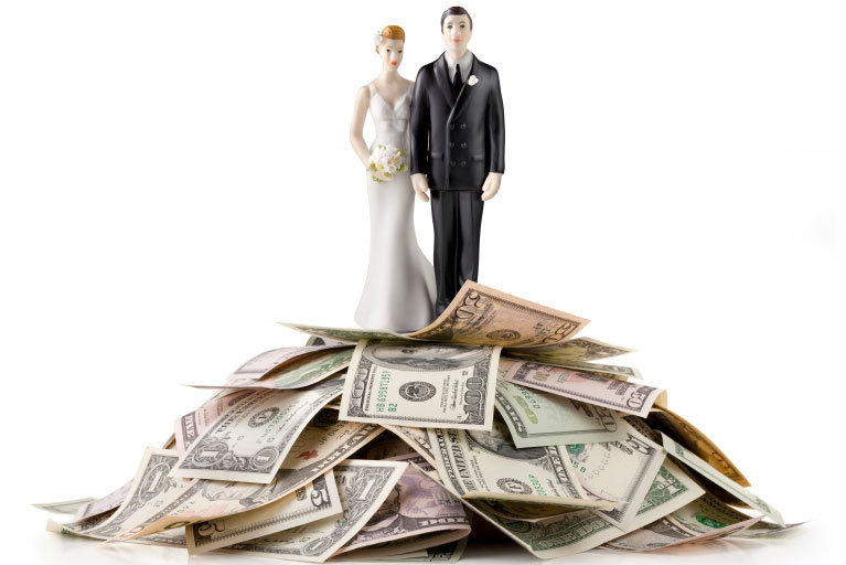bride groom money