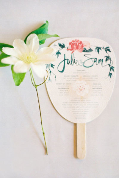 julie song wedding program 