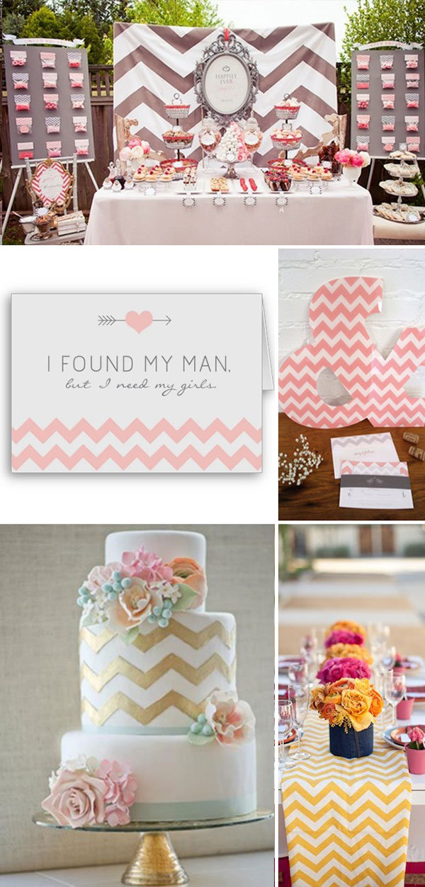 chevron wedding