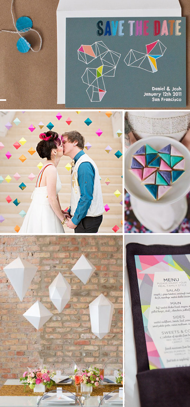 geometric wedding ideas