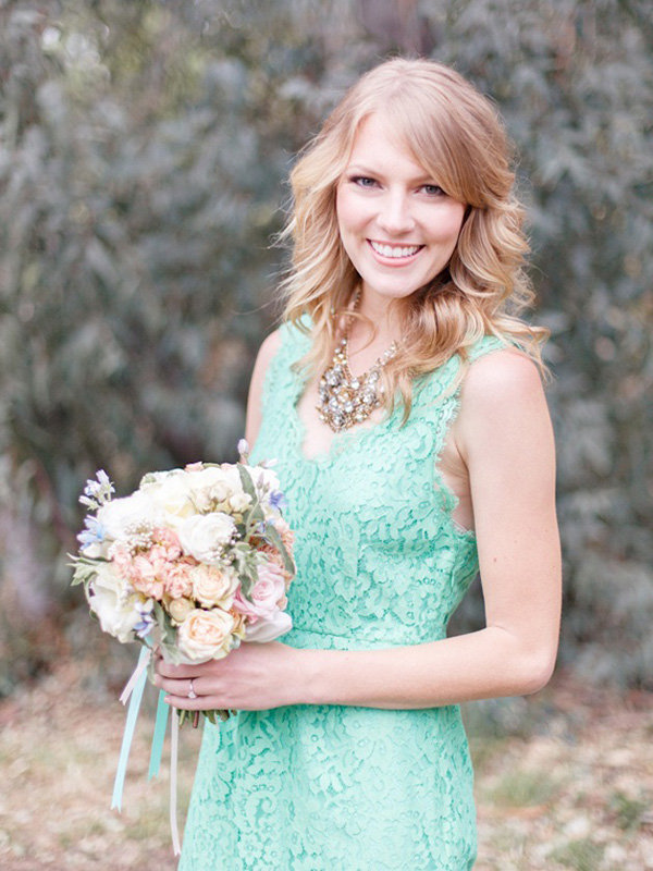 mint bridesmaid dress