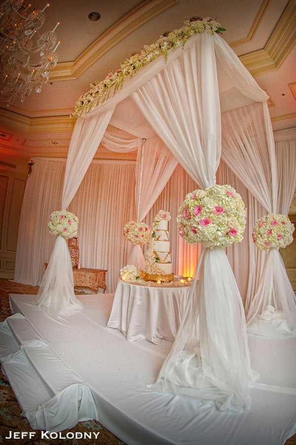 chuppah cake table