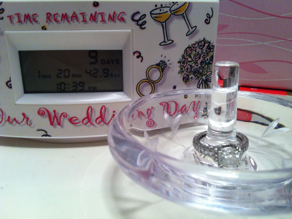 wedding countdown clock