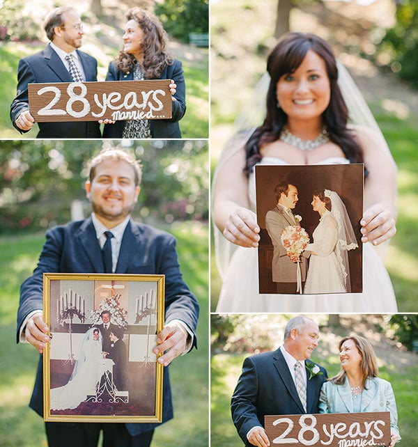 wedding photo with parents