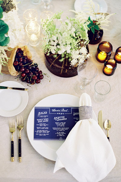 wedding table setting