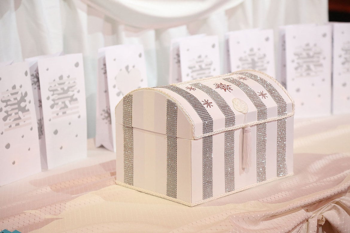 winter wedding card box