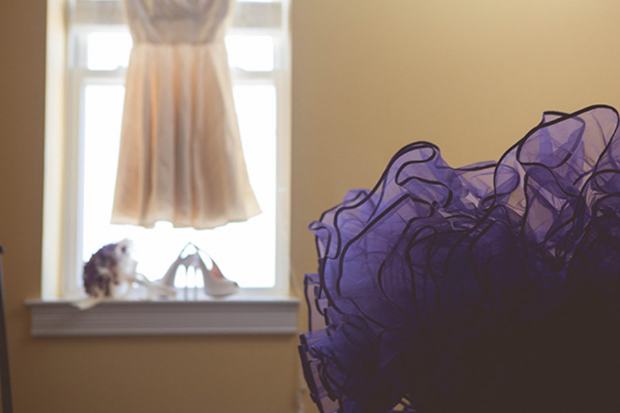 purple wedding dress