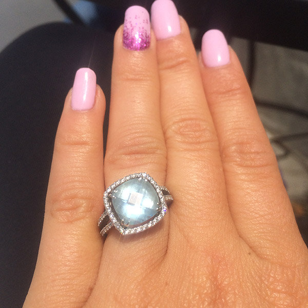 Colored gemstone cheap engagement rings