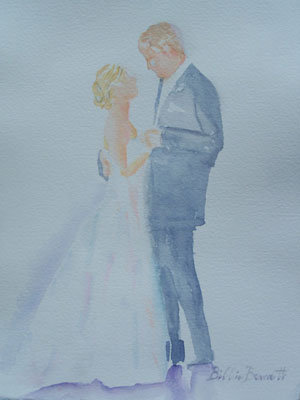 painting of first dance 