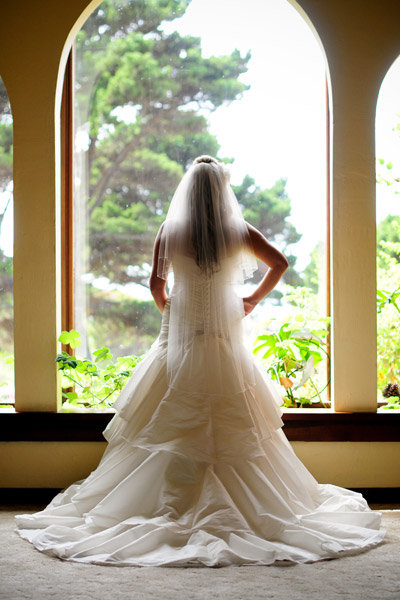 contemplative bride