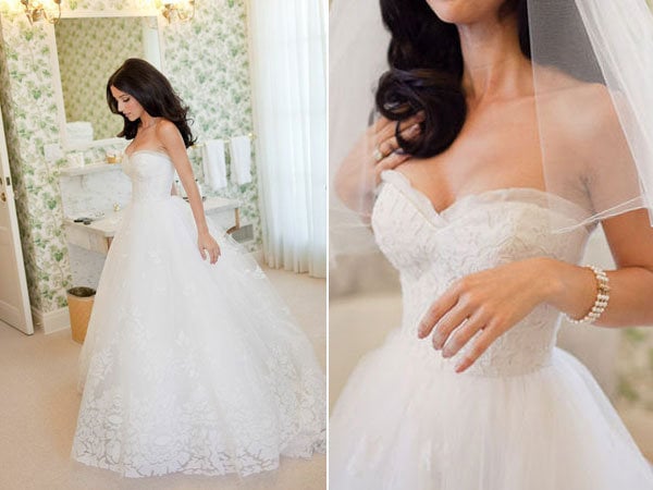 oscar de la renta wedding gown